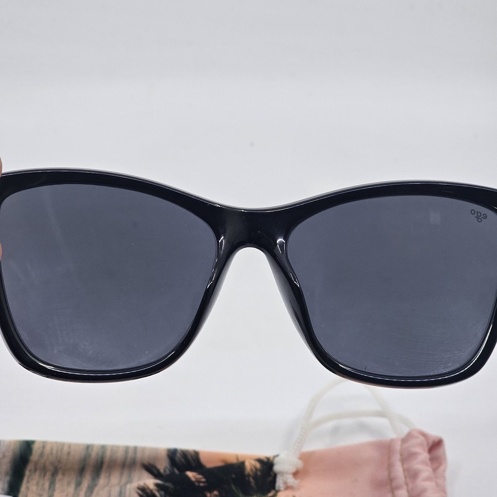 EGO Eyewear 7165  02 56-16 Blaik Women's Sunglasses White/Black Frame Black Lens - Picture 3 of 7